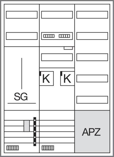 Hager Komplettschrank ZB33SET28LS