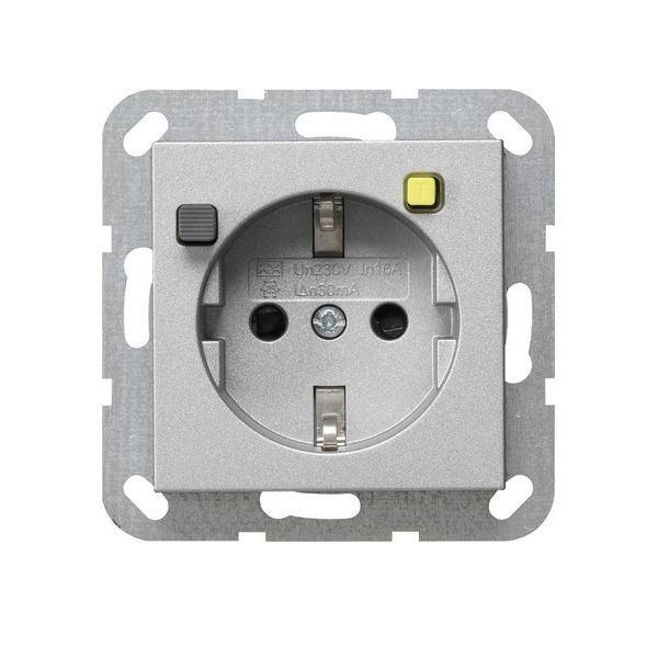 Gira FI-Schutz-Steckdose alu 267726