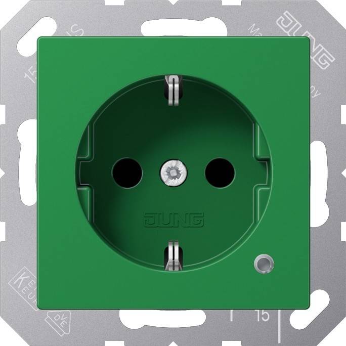 Jung SCHUKO-Steckdose 16 A 250V ABA 1520 BFKO GN