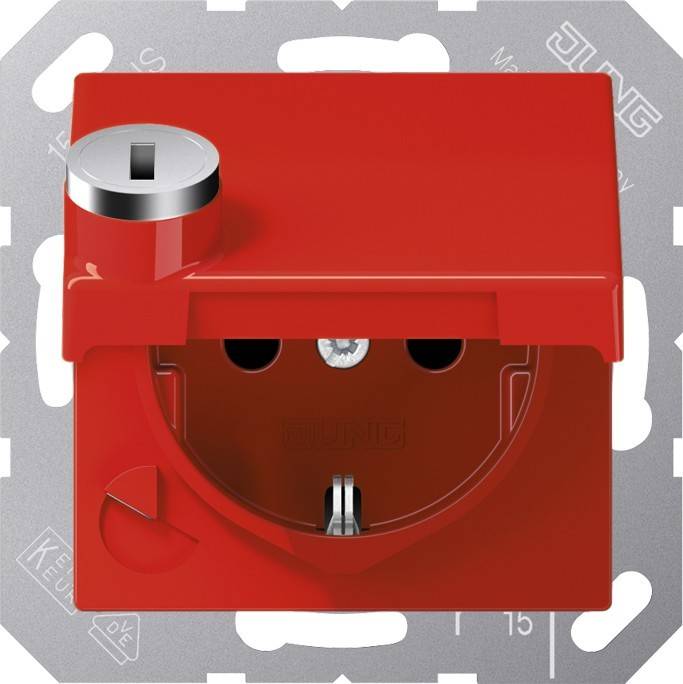 Jung SCHUKO-Steckdose 16 A 250V AS 1520 BFKLSL RT