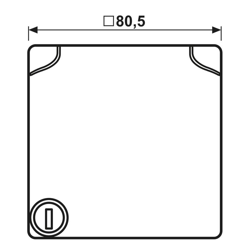 Jung Klappdeckel AS 581 BFKLSL