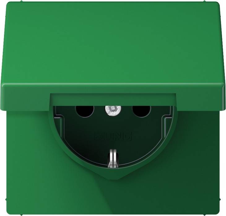 10 Stk. Jung SCHUKO-Steckdose 16 A 250V LS 1520 BFKIKL GN