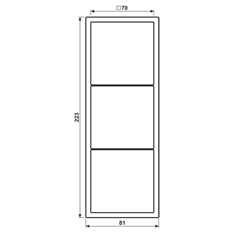 Jung Rahmen 3-fach LSZ AL 983 BF