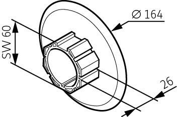 Somfy Abweisscheibe 9410375