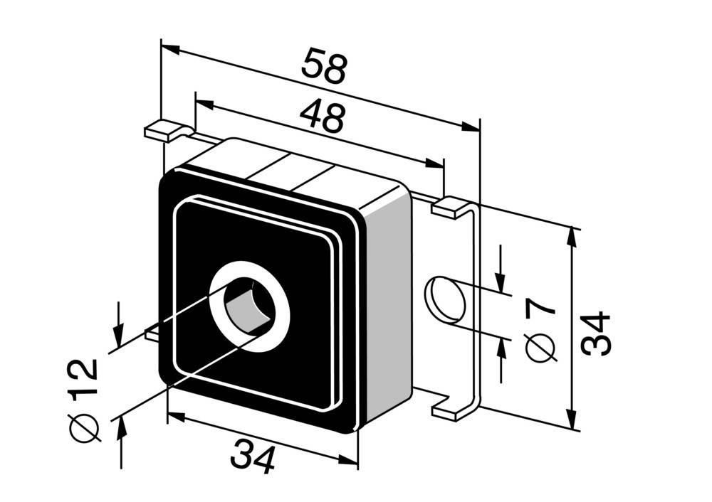 Somfy Schwingmetall-Gegenlager 9705602