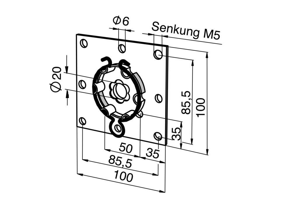 Somfy Antriebslager 9763608