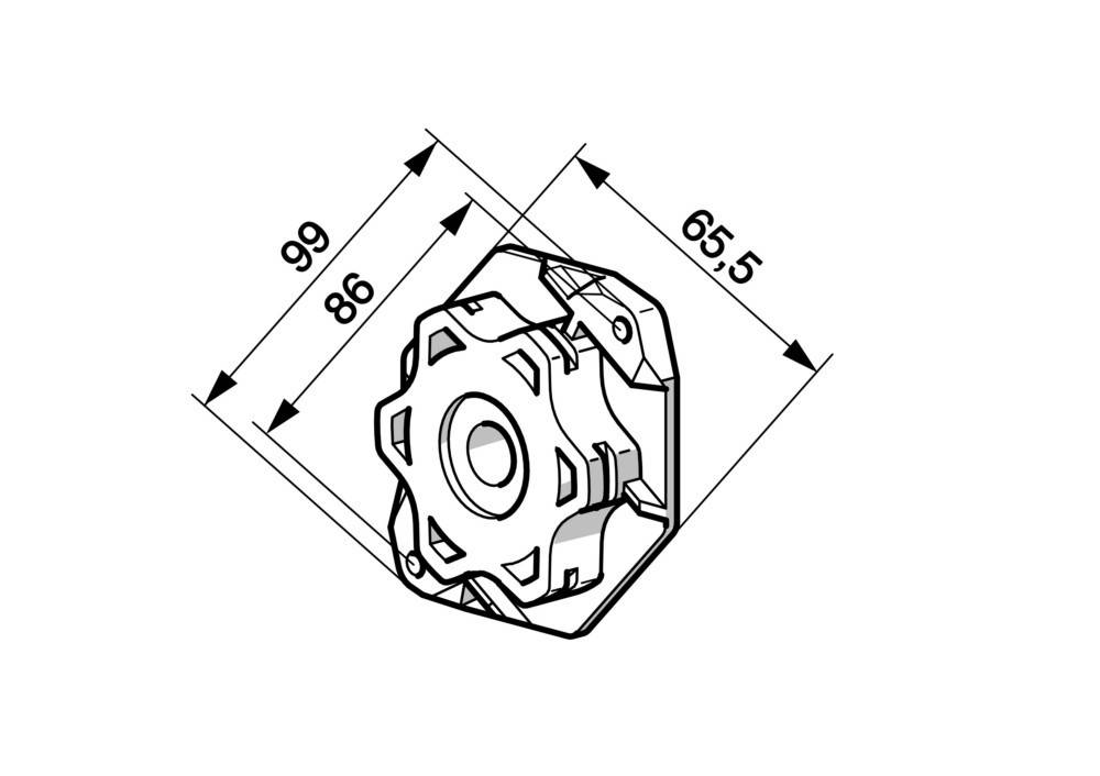 Somfy NHK-Kompakt Adapterlager 9910051