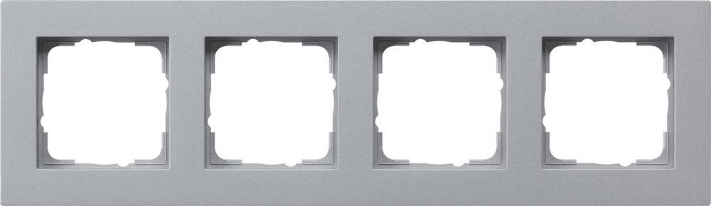 Gira Abdeckrahmen 4fach alu 0214255