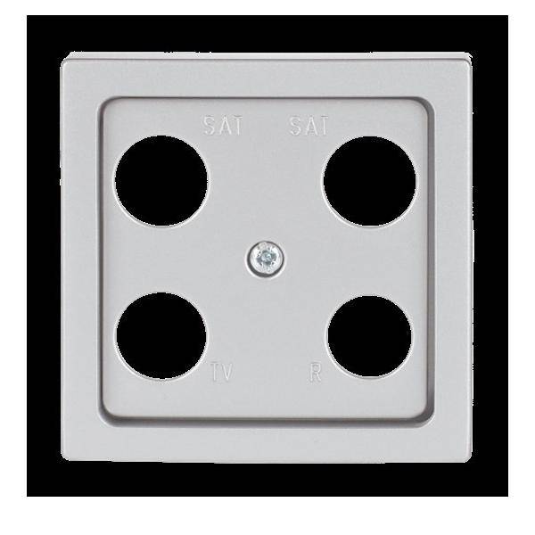 Busch-Jaeger Zentralscheibe alusilber 1743-04-83