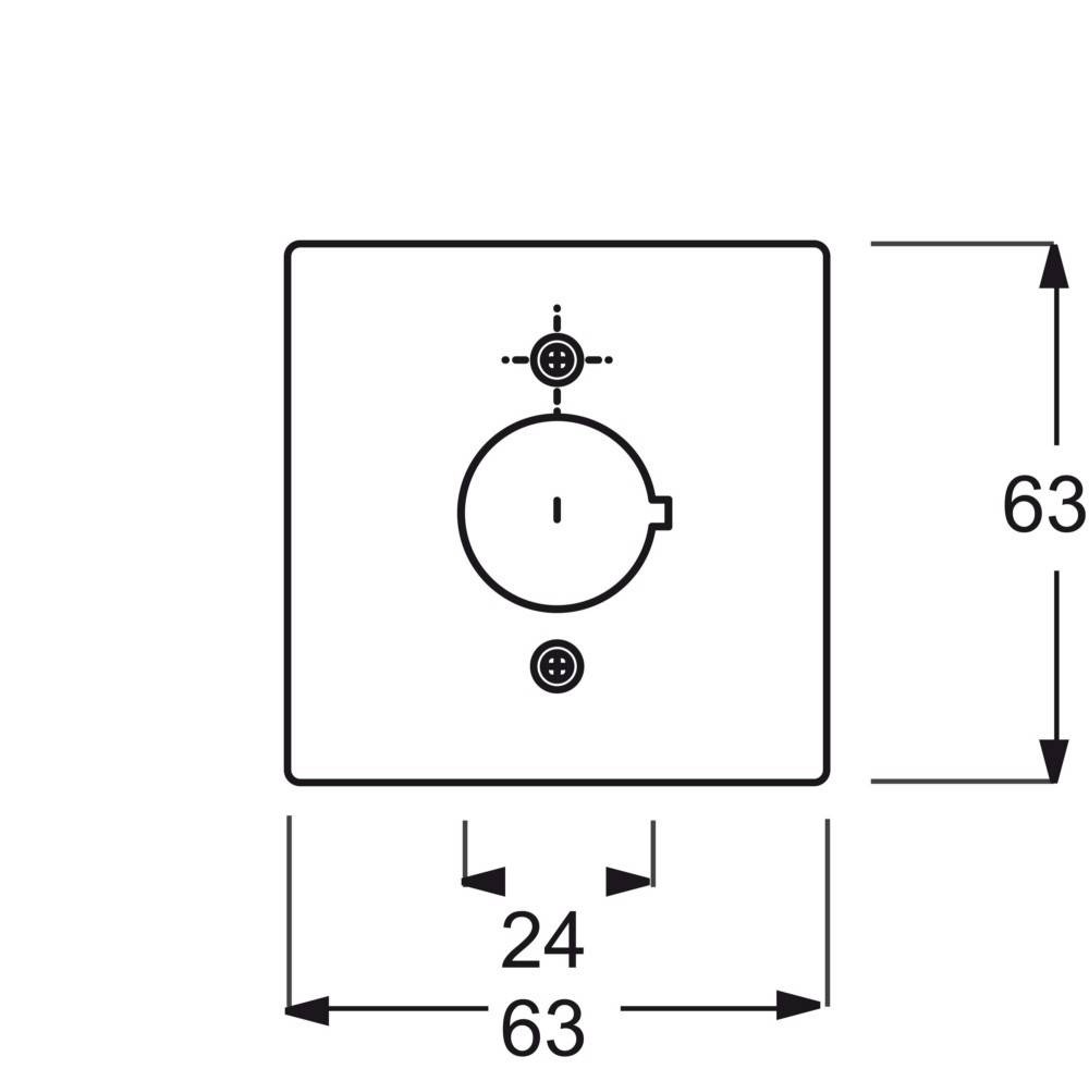Busch-Jaeger Zentralscheibe elf/ws 2533-82