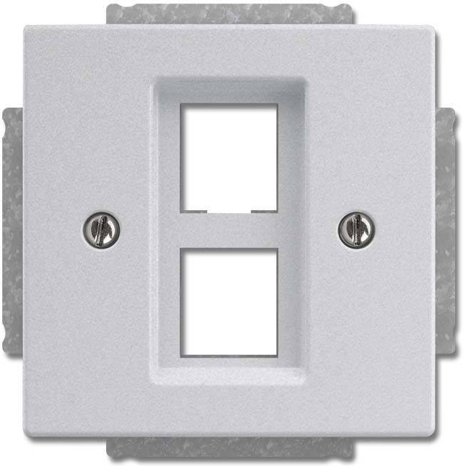 10 Stk. Busch-Jaeger Zentralscheibe alusilber 2561-02-83