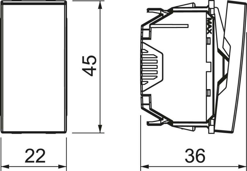 OBO Bettermann Aus-/Wechselschalter WS-UB SWGR0.5