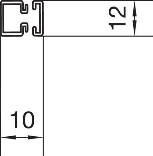 2 Meter Tehalit Leitungsführungskanal LF1001009010A
