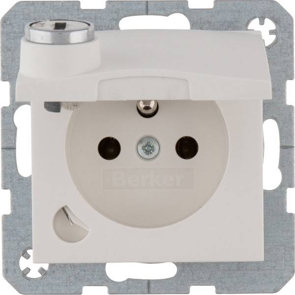 10 Stk. Berker Steckdose m. Erdstift 6765111909