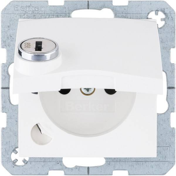 10 Stk. Berker Steckdose m. Erdstift 6765118989