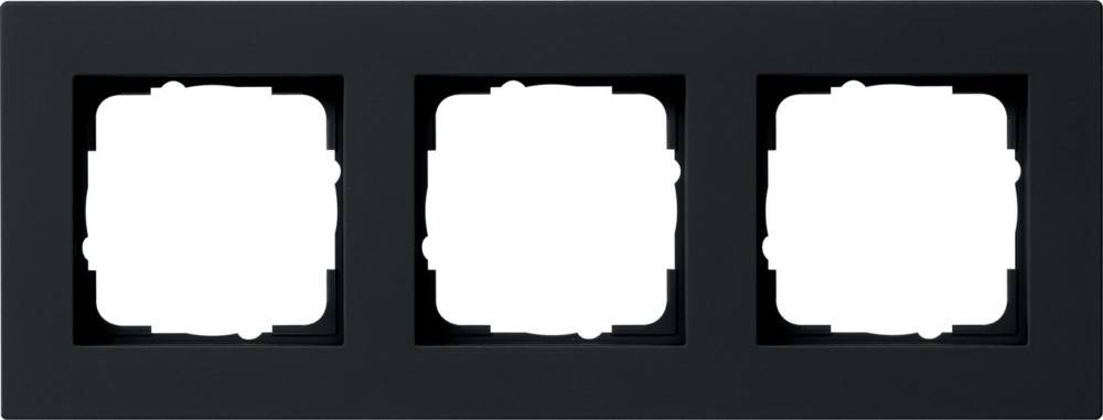 Gira Abdeckrahmen 3f. sw 0213095