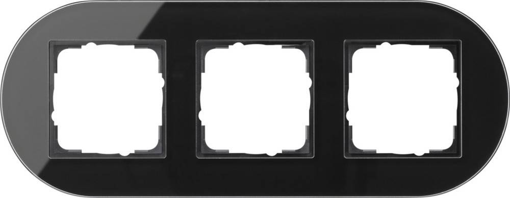 Gira Abdeckrahmen 3f. sw 0213135