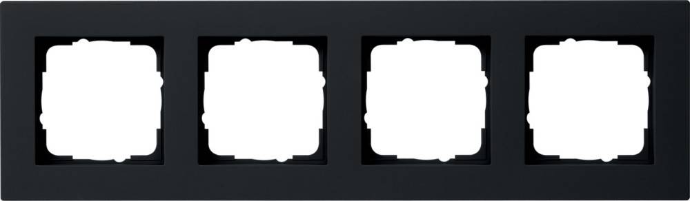 Gira Abdeckrahmen 4f. sw 0214095