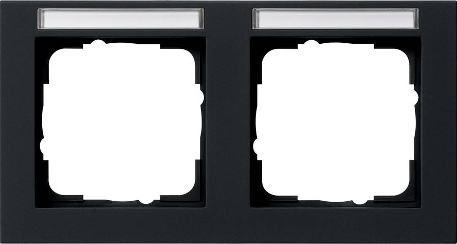 Gira Abdeckrahmen 2f. sw 109209