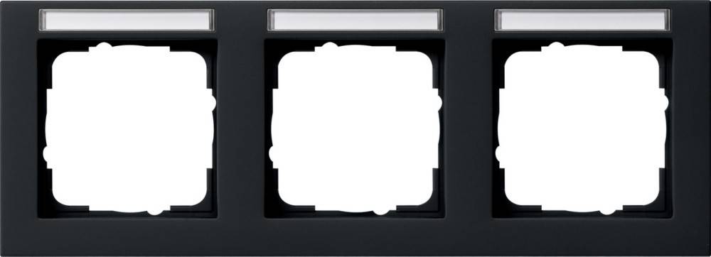 Gira Abdeckrahmen 3f. sw 109309