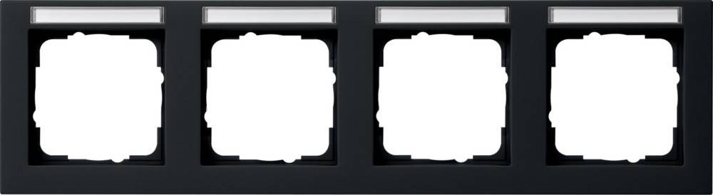 Gira Abdeckrahmen 4f. sw 109409