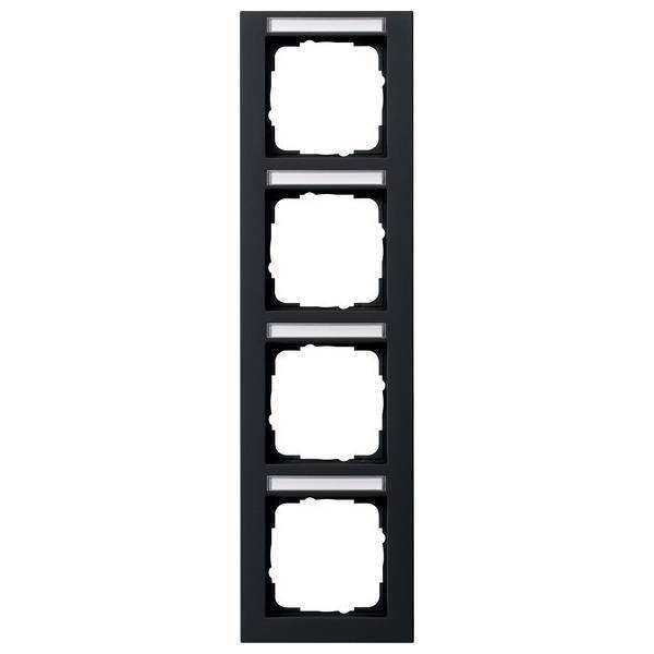 Gira Abdeckrahmen 4f. sw 111409