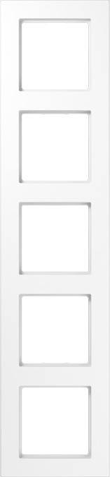 Ein einfacher weißer quadratischer Rahmen mit vertieftem Zentrum.