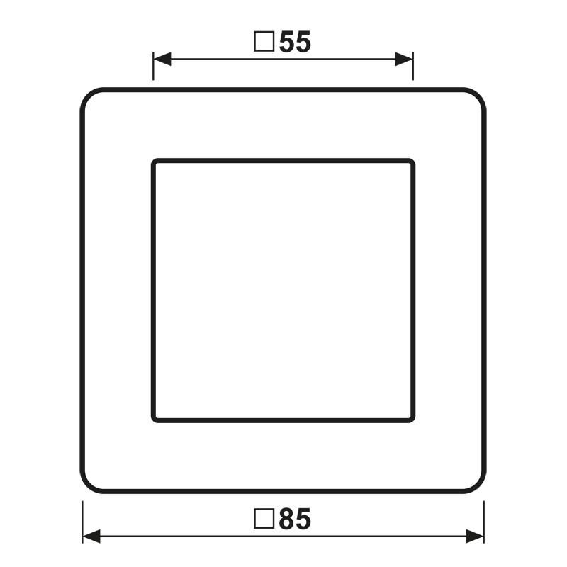 Jung Rahmen 1-fach AF 581 BF SW