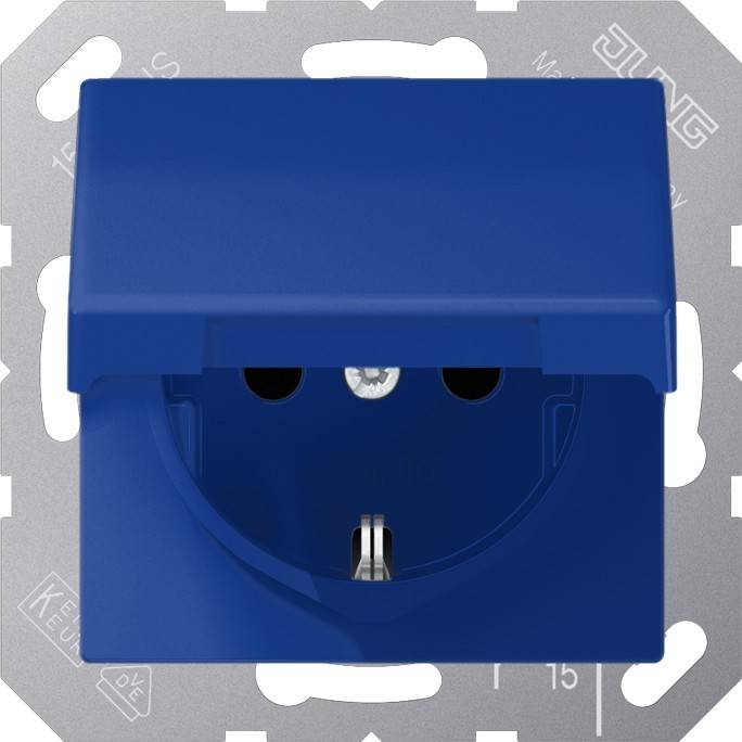 Jung SCHUKO-Steckdose 16A 250V AS 1520 BFKL BL