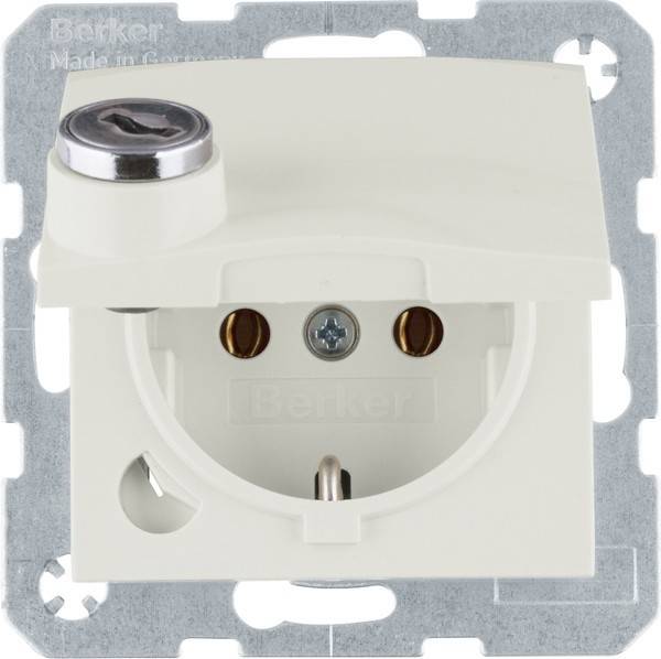 10 Stk. Berker SCHUKO-Steckdose ws/glänz 47638982