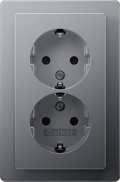 10 Stk. Berker Doppelsteckdose SCHUKO 47596084