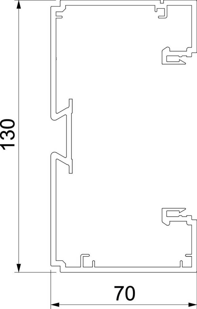Rehau Brüstungskanal Unterteil BRK 70130 lgr