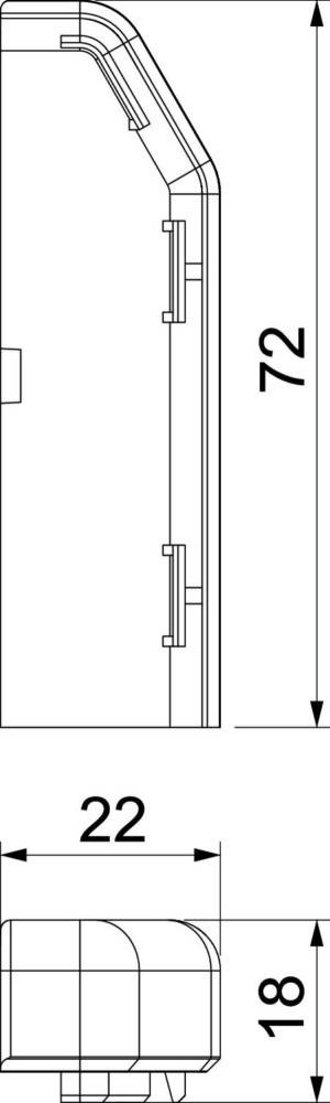 Rehau SL Endstück rechts SL ESre2070 cw