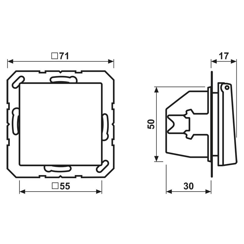 Jung SCHUKO Steckdose A 1521 BFKL ANM
