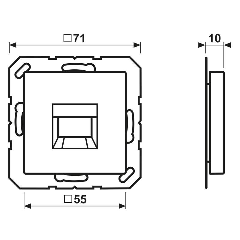 Jung Abdeckung A 1569-1 NA WE WW