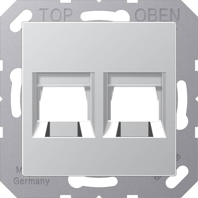 Jung Abdeckung 2-fach A 1569-25 WE AL