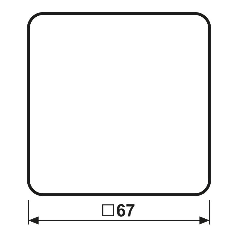 Jung Wippe Symbol KLINGEL pla CD 590 K PT