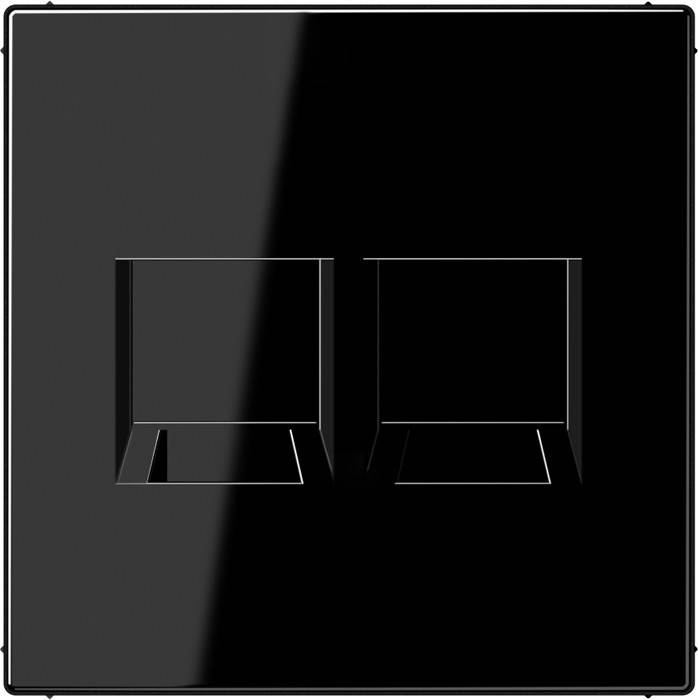 10 Stk. Jung Abdeckung 2-fach LS 1969-25 WE SW