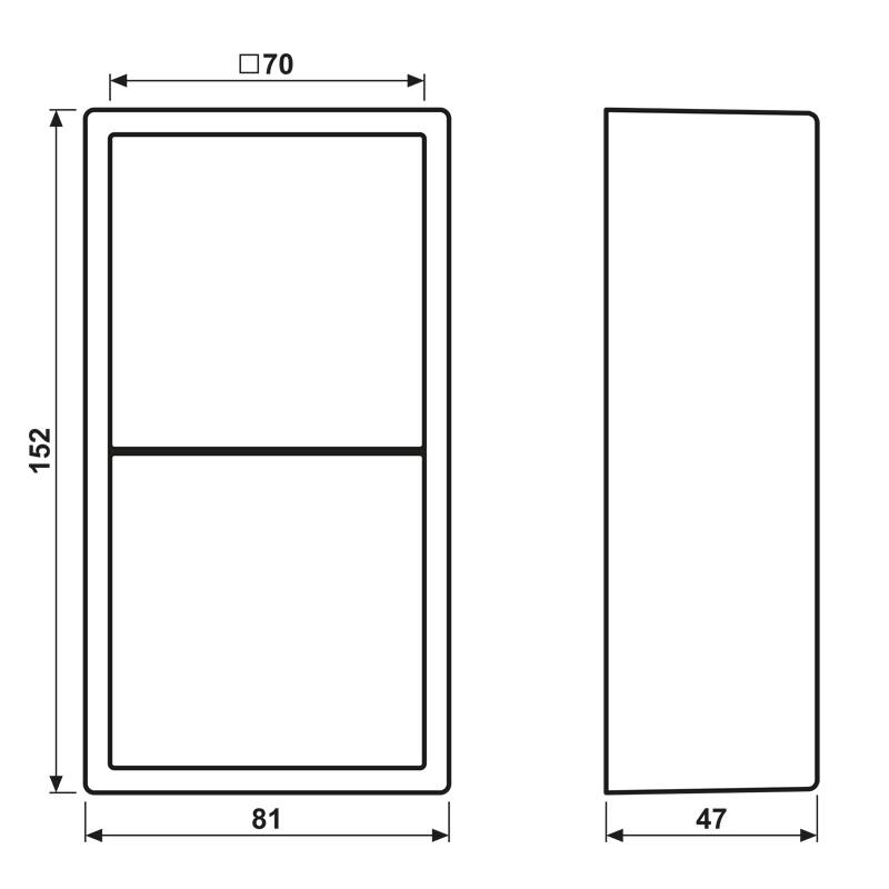 Jung Aufputz-Kappe LS 582 A WWM