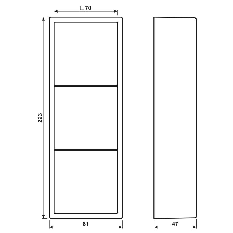 Jung Aufputz-Kappe LS 583 A SWM