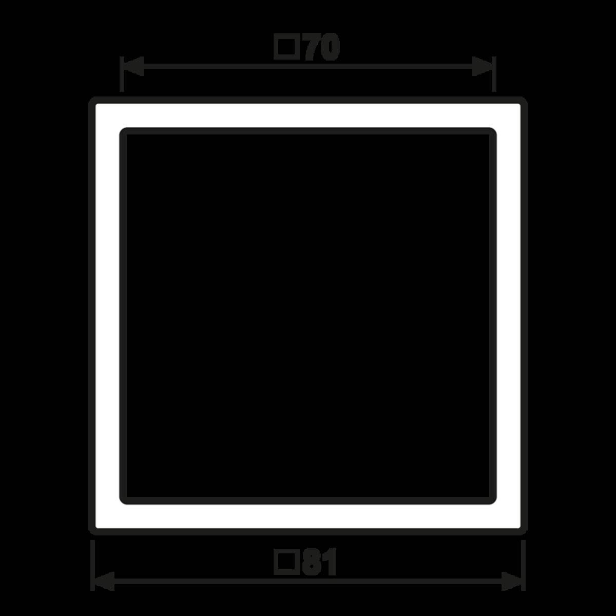 Jung Rahmen 1-fach LSZ 981 BF SWM