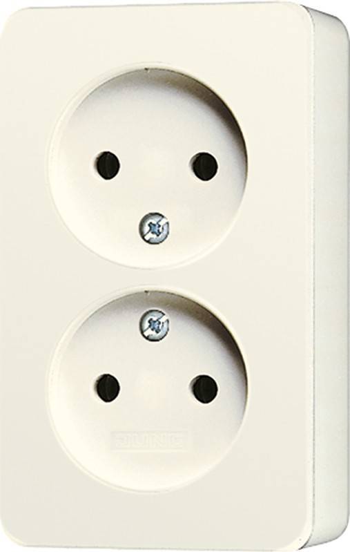 Jung Zweifach-Steckdose 6010 A