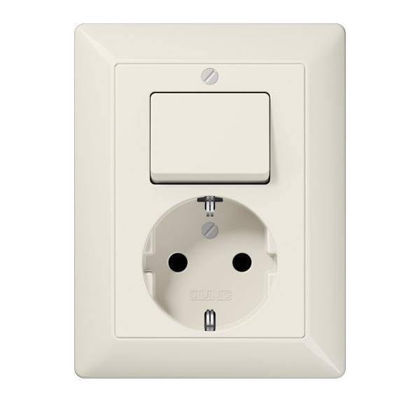 Jung SCHUKO-Steckdose ws AS 5576 U
