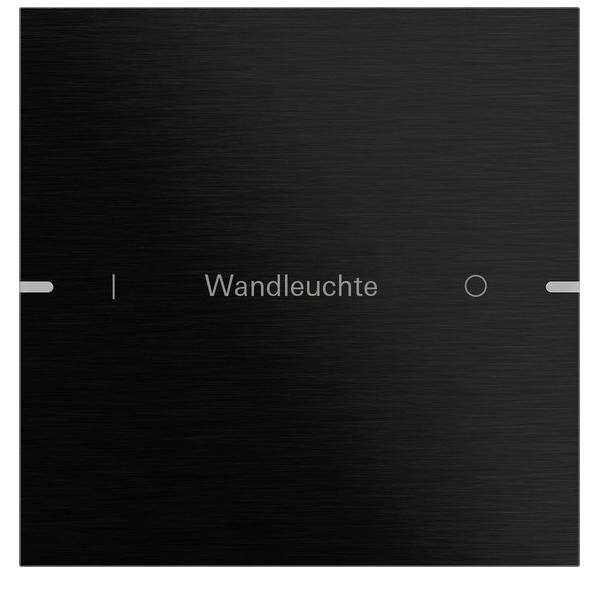 Ein schwarzes Panel mit dem Wort 