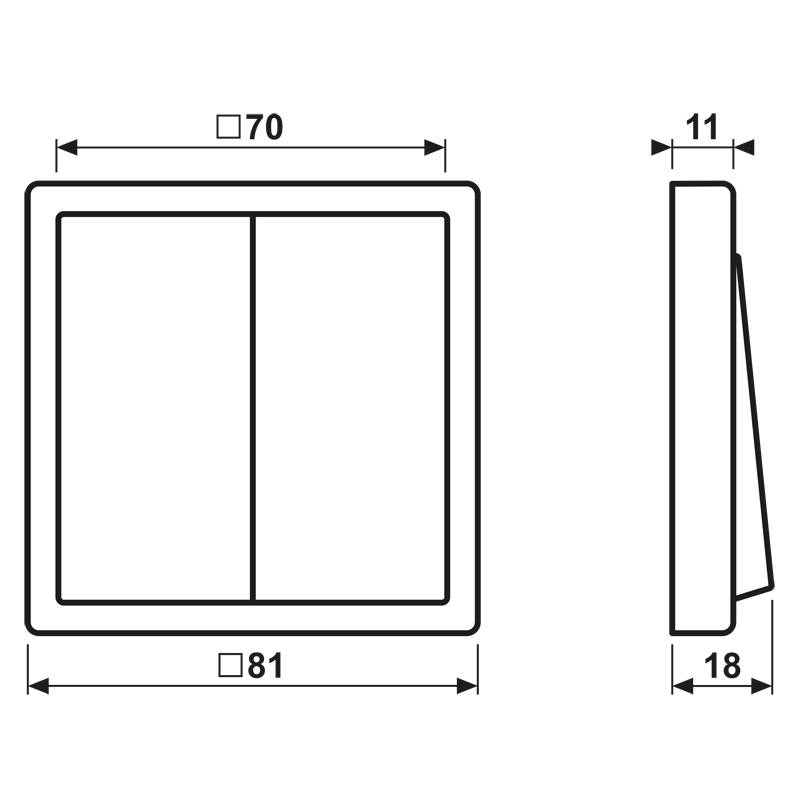 Jung Funk-Wandsender FOH LS 995 SWM
