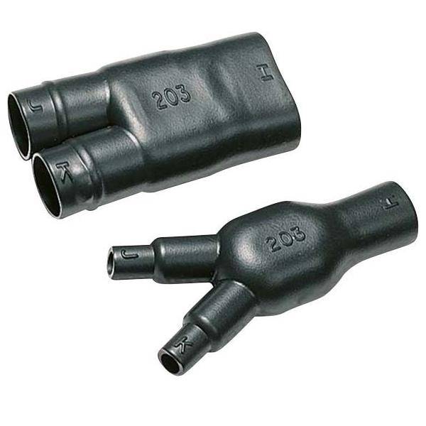 HellermannTyton Warmschrumpfteil 206-1-G PO-X BK 500