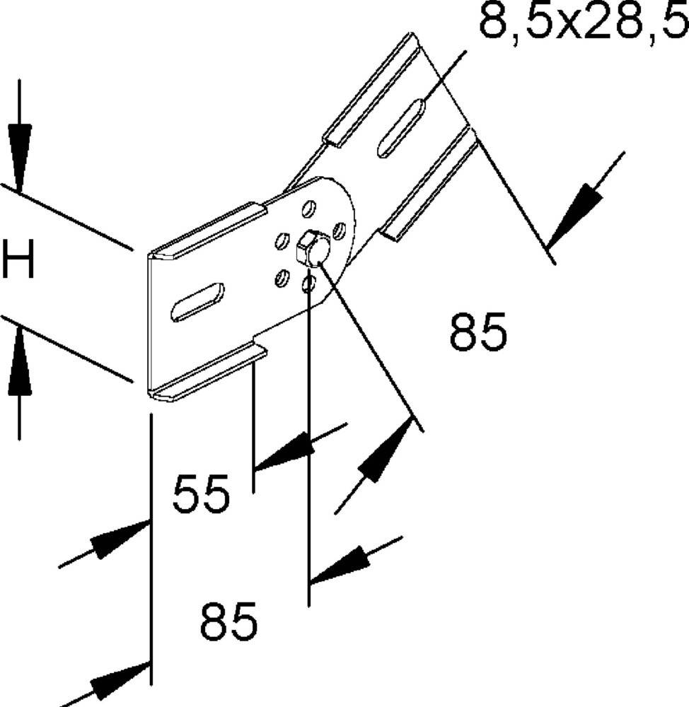 Rico Gelenkverbinder 161E11-C