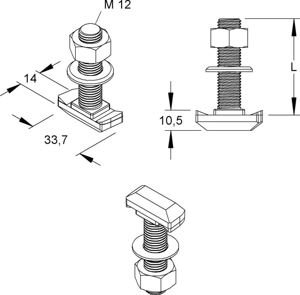Niedax Hakenkopfschraube HK 512/30