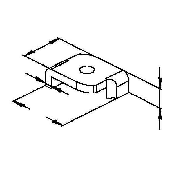 25 Stk. Niedax Gleitmutter GUE 406