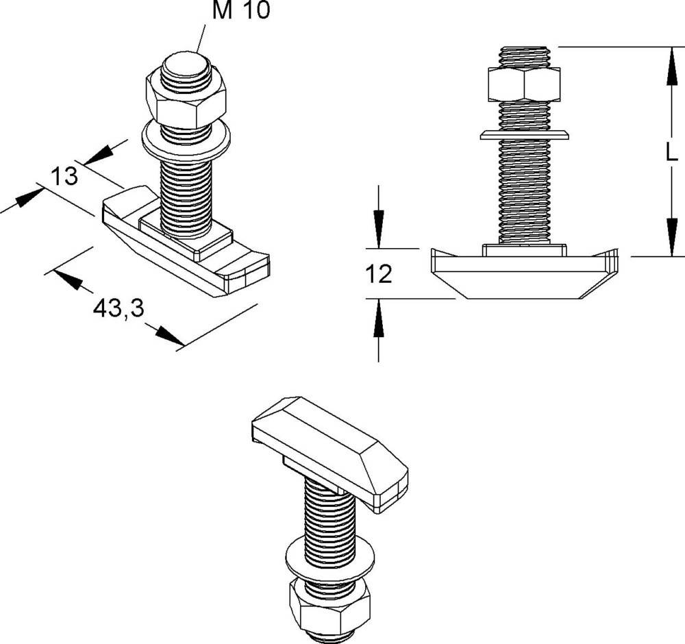 Niedax Hakenkopfschraube HK 610/50
